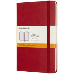 LIBRETA CLASICA TAPA DURA ROJA M (11,5X18CM) RAYADA MOLESKINE QP050F2