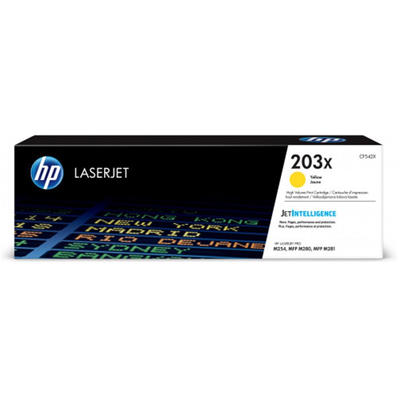 HP 203X TONER AMARILLO ALTA CAPACIDAD HP203X (CF542X)