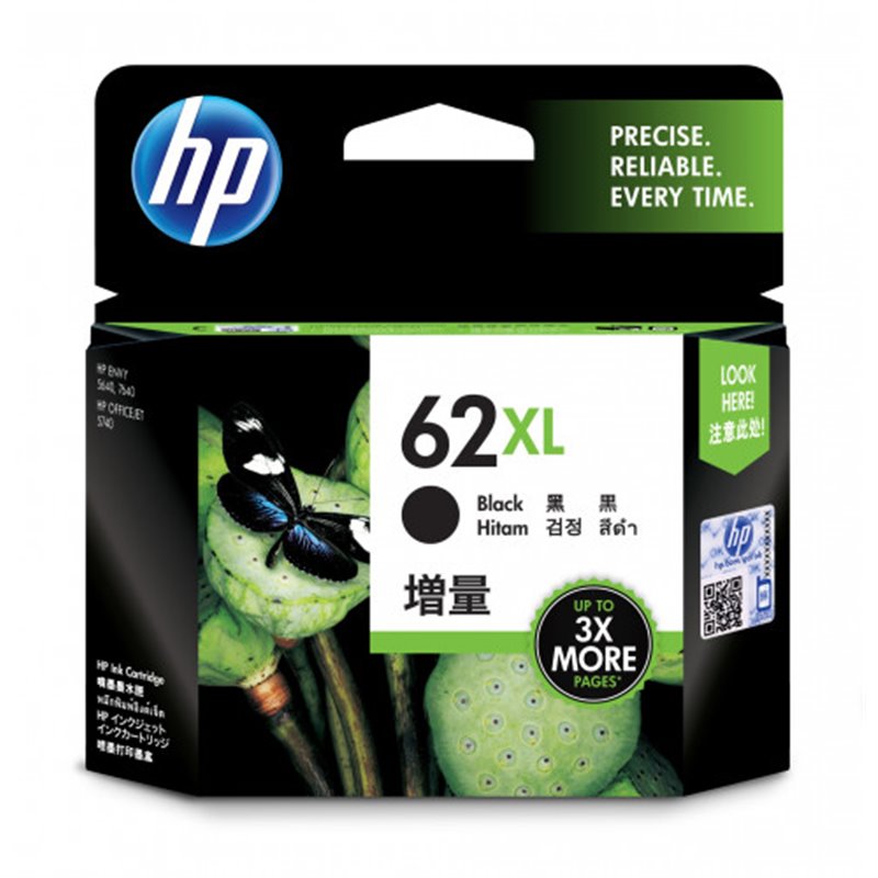 HP 62XL CARTUCHO DE TINTA HP62XL NEGRO (C2P05AE)