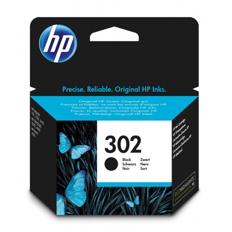 HP 302 CARTUCHO DE TINTA HP302 NEGRO (F6U66AE)