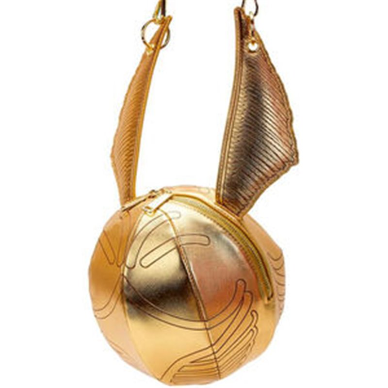 BOLSO BANDOLERA SNITCH DORADA HARRY POTTER LOUNGEFLY