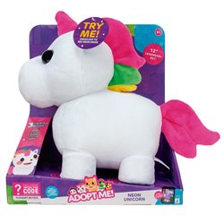 Peluche Neon Unicornio Adopt Me! 30cm