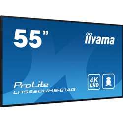 iiyama PROLITE Pizarra de caballete digital 139,7 cm (55") LED Wifi 500 cd / m² 4K Ultra HD Negro Procesador incorporado Android