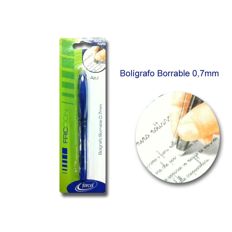 BOLIGRAFO BORRABLE + BORRADOR INCORPORADO