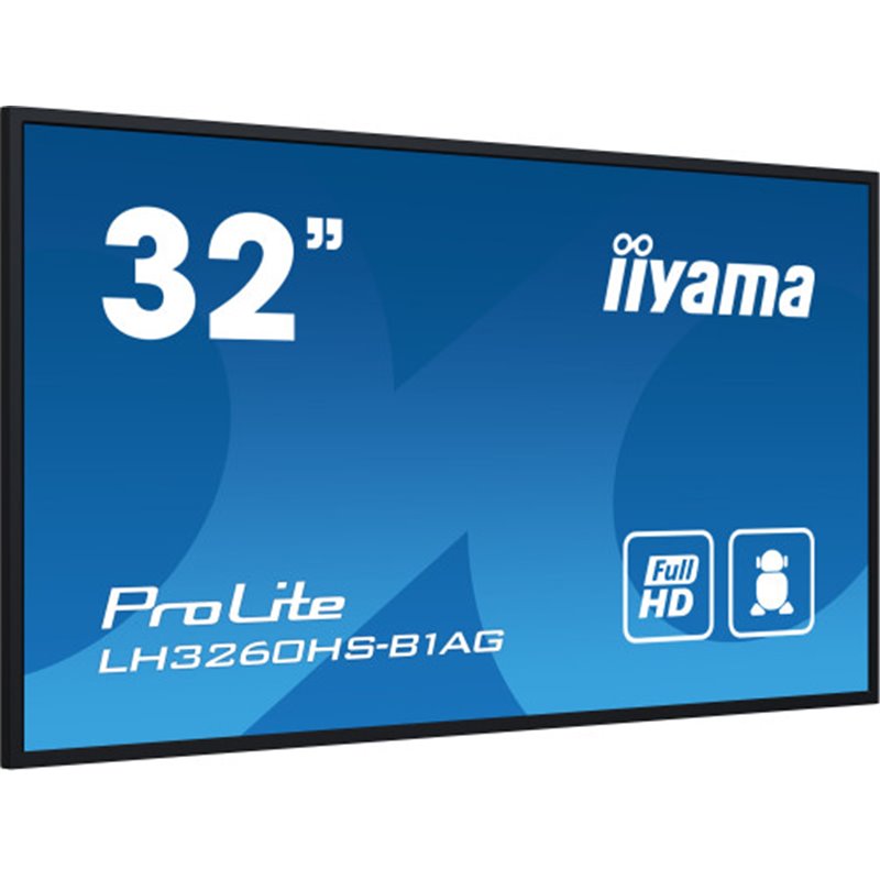 iiyama PROLITE Pizarra de caballete digital 80 cm (31.5") LED Wifi 500 cd / m² Full HD Negro Procesador incorporado Android 11 2