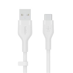 Belkin BOOST↑CHARGE Flex cable USB 2 m USB 2.0 USB C Blanco