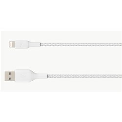 Belkin CAA002BT2MWH cable de conector Lightning 2 m Blanco