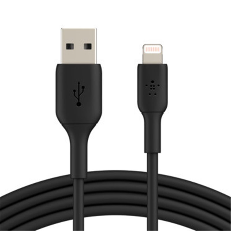 Belkin CAA001BT2MBK cable de conector Lightning 2 m Negro