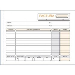 TALONARIO FACTURAS DUPLICADO AUTOCOPIANTE MOD T-64