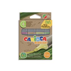 PACK 4 SUBRAYADORES CARIOCA MEMOLIGHT ECO