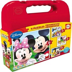 MALETA EDUCA PUZZLES PROGRESIVOS MICKEY MOUSE