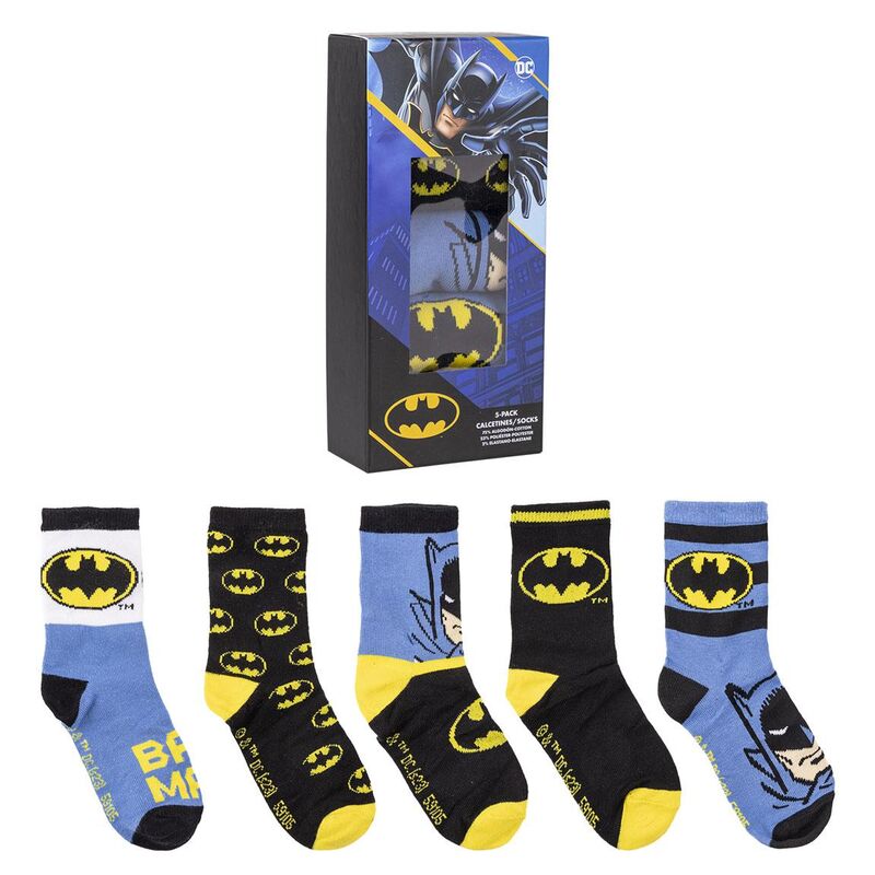 Blister 5 calcetines Batman DC Comics