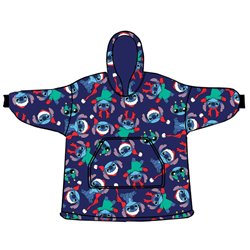 Bata sudadera oversize Stitch Disney coral adulto