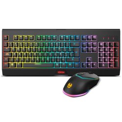 Krom KABALA teclado Ratón incluido RF inalámbrico QWERTY Español Negro