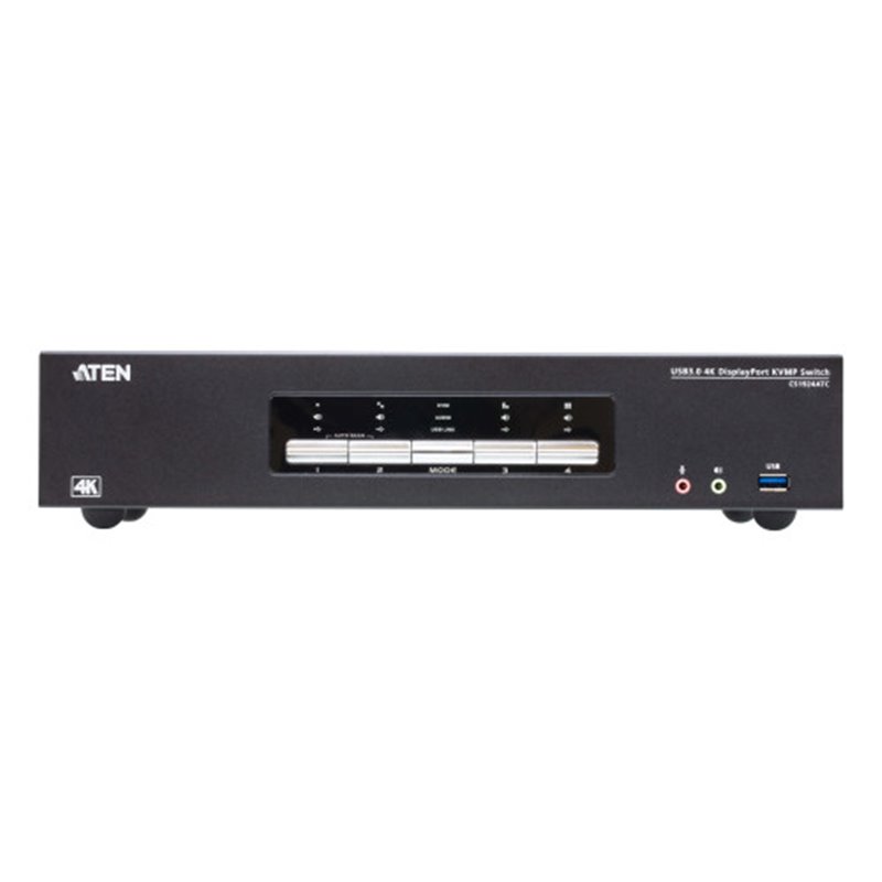 ATEN SWITCH KVMP 4-PORT USB TRUE 4K DISPLAYPORT KVM SWITCH W