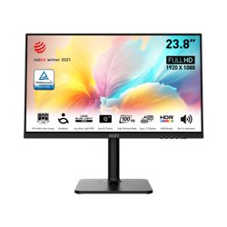 MSI MONITOR MODERN MD2412P. 23.8” (60CM). PLANO. IPS. 1920X1080 (FHD). 100HZ. NEGRO