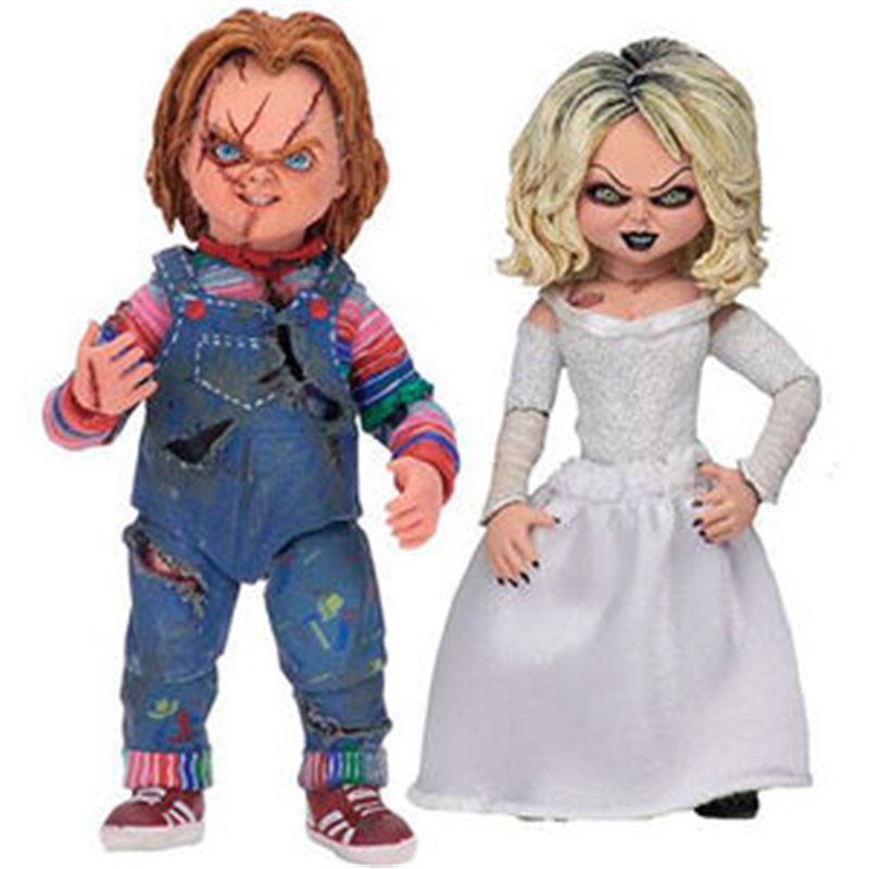 FIGURAS CHUCKY & TIFFANY LA NOVIA DE CHUCKY 10CM