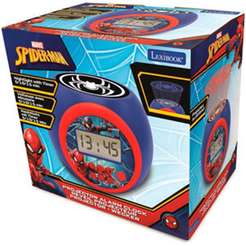 RELOJ DESPERTADOR SPIDERMAN MARVEL