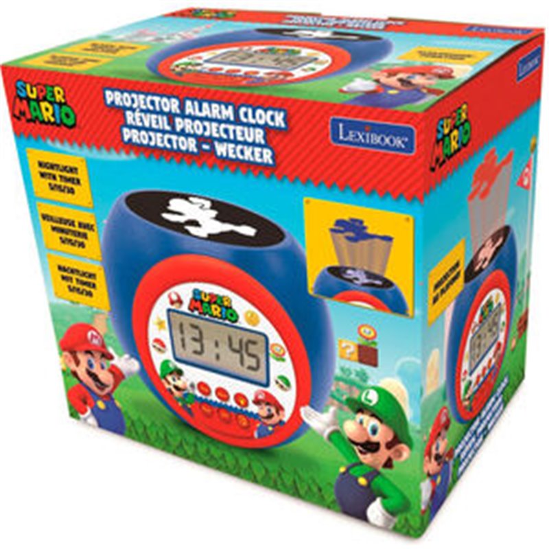 RELOJ DESPERTADOR SUPER MARIO BROS