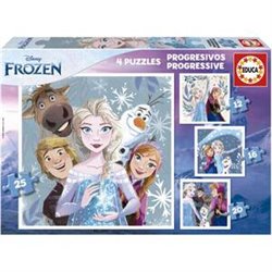 4 PUZZLES PROGRESIVOS FROZEN