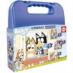 MALETA 4 PUZZLES PROGRESIVOS BLUEY