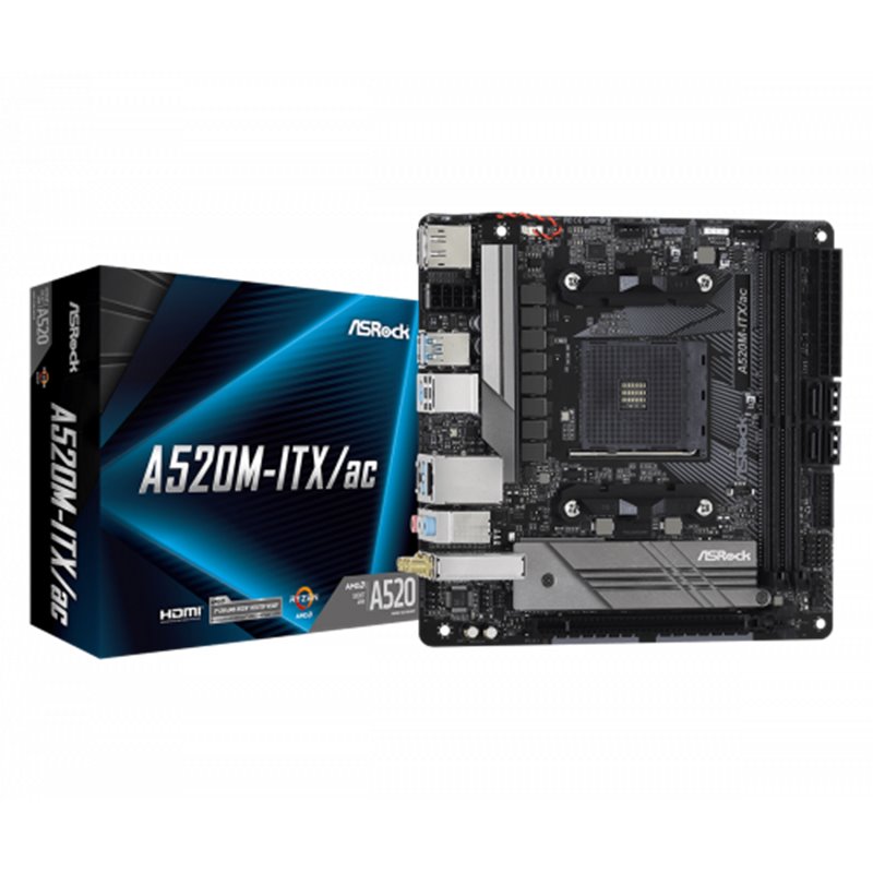 Asrock A520M-ITX/ac Zócalo AM4 micro ATX