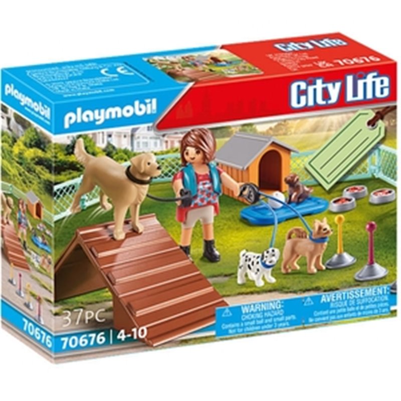 PLAYMOBIL CITY LIFE SET ENTRENADORPERROS