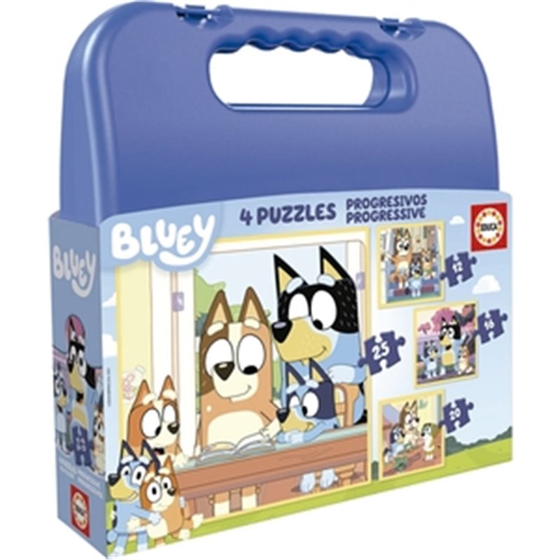 BLUEY PUZZLE MALETA 48 PIEZAS