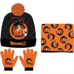 CONJUNTO GORRO GUANTES BRAGA CUELLO DRAGON BALL SUPER