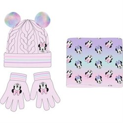 CONJUNTO GORRO GUANTES BRAGA CUELLO MINNIE DISNEY