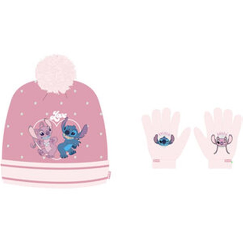 SET GORRO Y GUANTES STITCH DISNEY