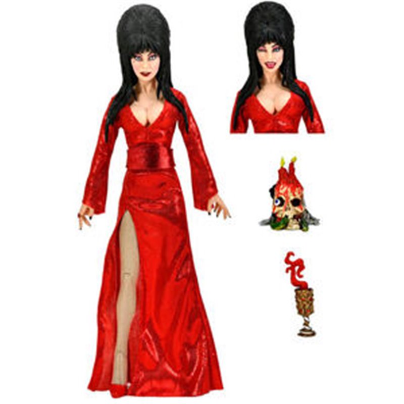 FIGURA ELVIRA RED FRIGHT AND BOO MISTRESS OF THE DARK 20CM