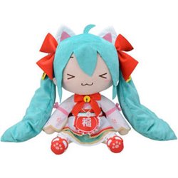 PELUCHE FLUFFY HATSUNE MIKU MANEKI HATSUNE MIKU 40CM