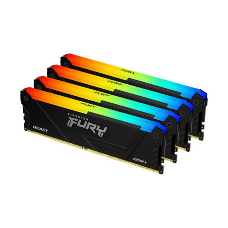 Kingston Technology FURY Beast RGB módulo de memoria 64 GB 4 x 16 GB DDR4 2666 MHz