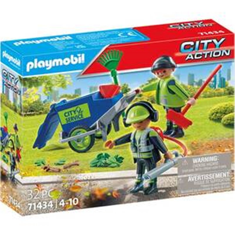 EQUIPO DE LIMPIEZA URBANA PLAYMOBIL