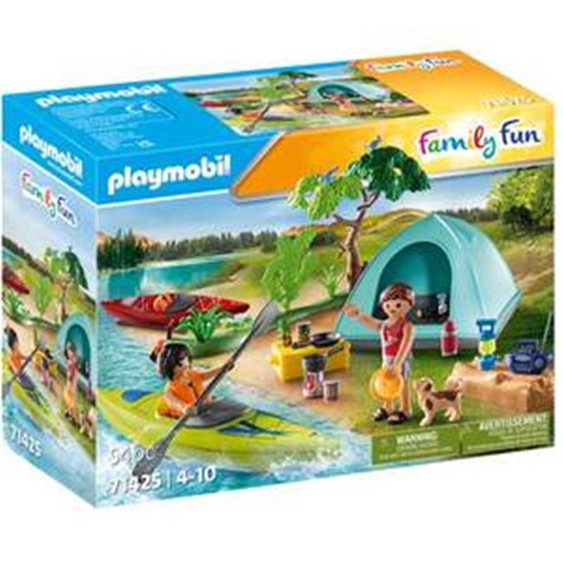 CAMPING CON HOGUERA PLAYMOBIL