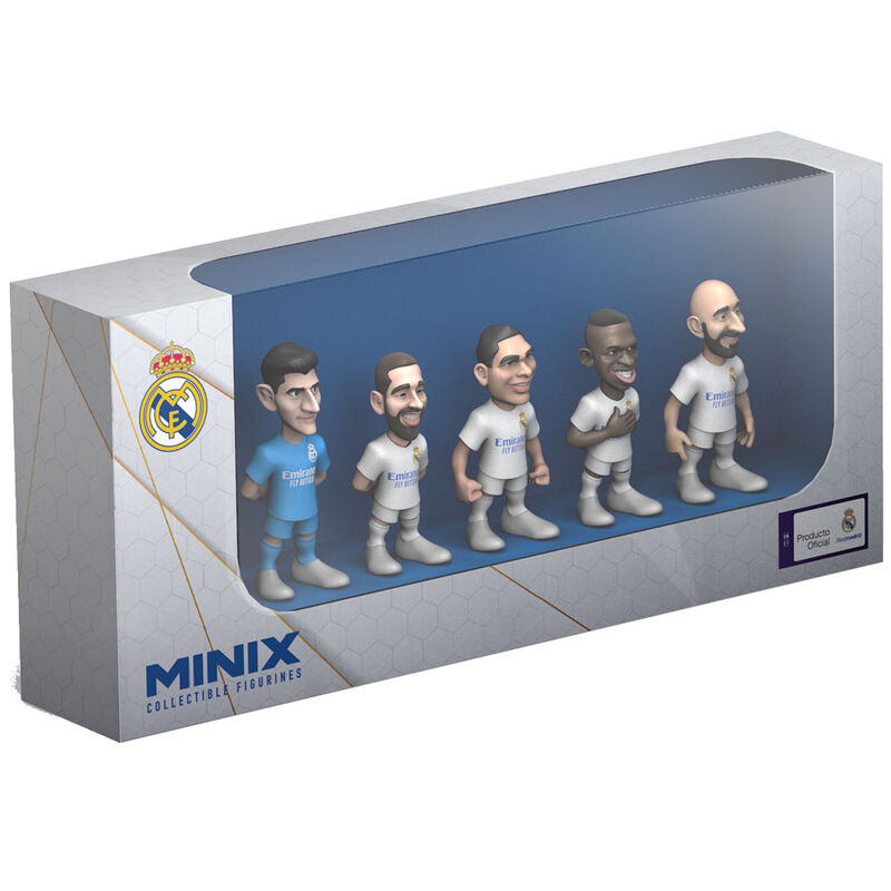 Blister 5 figuras Minix Real Madrid 7cm