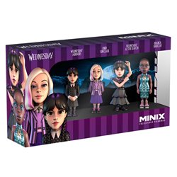 Blister 4 figuras Minix Miercoles 7cm