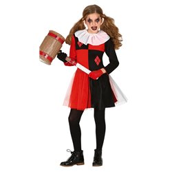 DISFRAZ ARLEQUIN ROJO NIÑA INFANTIL