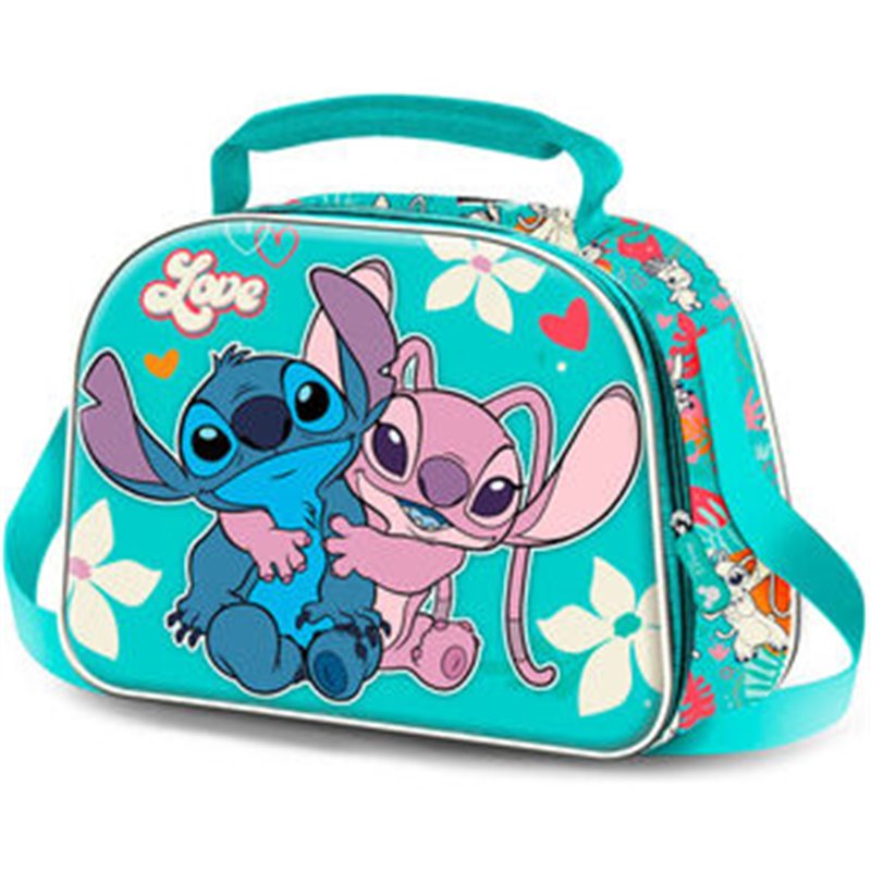 BOLSA PORTAMERIENDAS 3D LOVE STITCH DISNEY