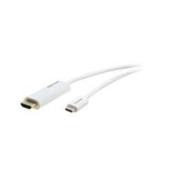 Kramer Electronics C-USBC/HM10 adaptador de cable de vídeo 3 m USB Tipo C HDMI Blanco