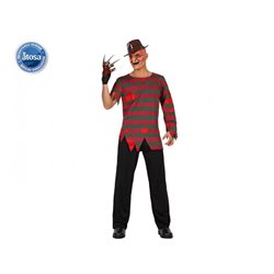 DISFRAZ VESTIDO FREDDY ASESINO, ADULTO T. 3