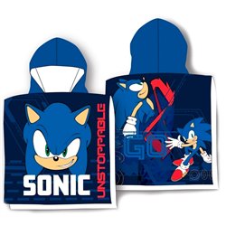 Poncho toalla Sonic The Hedgehog algodon