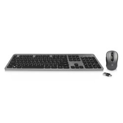 Ewent EW3272 teclado Ratón incluido RF inalámbrico QWERTY Español Negro