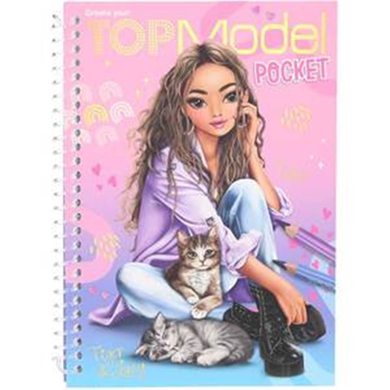 CUADERNO COLOREAR TOP MODEL