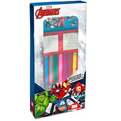 Blister papeleria Los Vengadores Avengers Marvel 13pzs