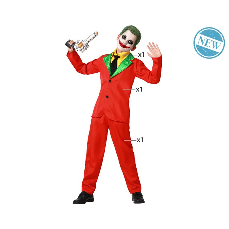 DISFRAZ PAYASO ROJO HALLOWEEN NIÑO INFANTIL