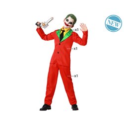 DISFRAZ PAYASO ROJO HALLOWEEN NIÑO INFANTIL