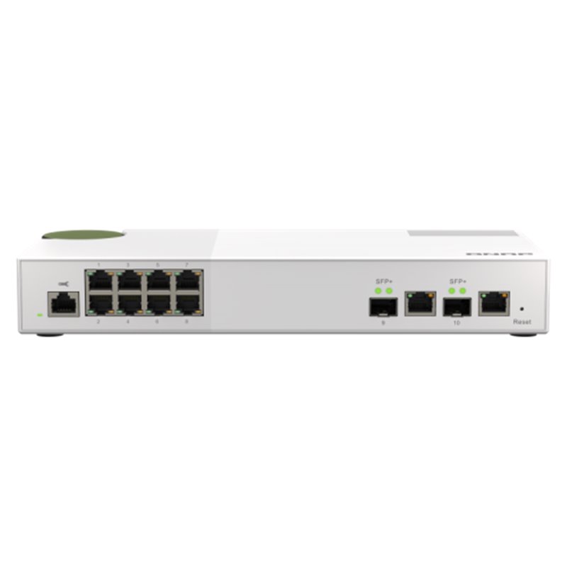 QNAP QSW-M2108R-2C switch Gestionado L2 Gigabit Ethernet (10/100/1000) Energía sobre Ethernet (PoE) Blanco