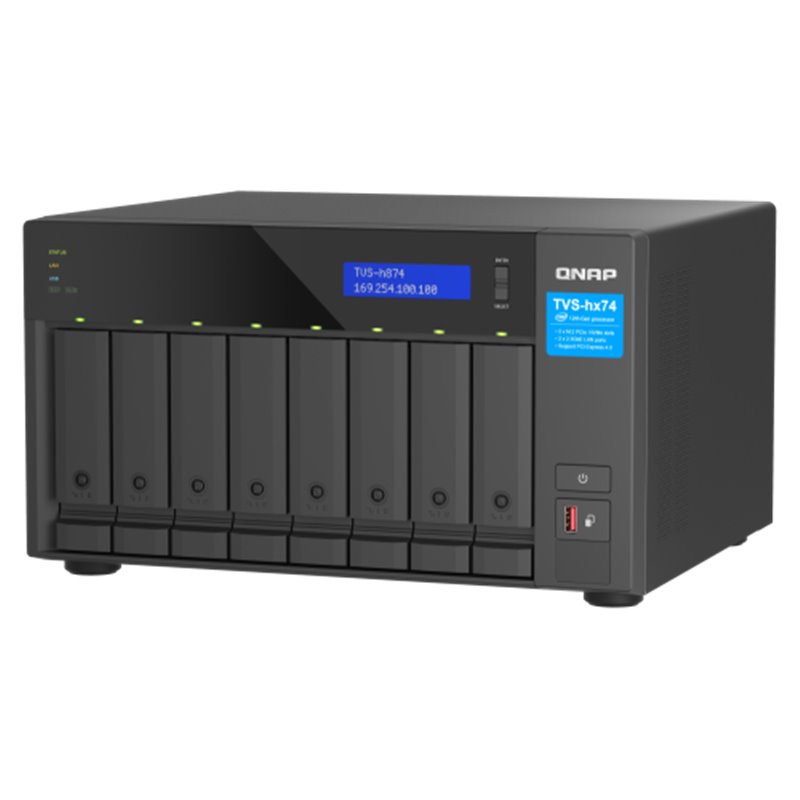 QNAP TVS-H874T-I7-32G servidor de almacenamiento NAS Torre Ethernet Negro